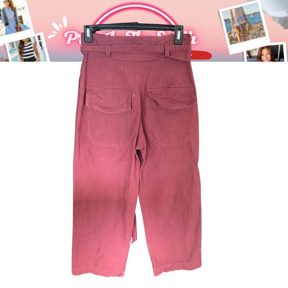 Free People FP One Imogen Wide Leg Crop Pants Sz 2 | Rose - Picture 3 of 11